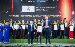 PNJ nằm trong Top 100 Thương hiệu giá trị nhất Việt Nam