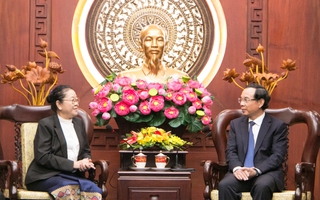 Bí thư Nguyễn Văn Nên tiếp Tổng lãnh sự Lào tại TP HCM