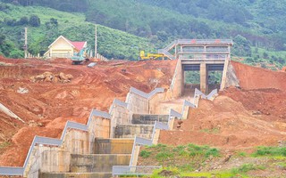 Dự án hồ chứa nước Đông Thanh: Gấp rút xử lý sụt lún