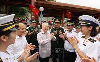 Những hình ảnh Tổng Bí thư Nguyễn Phú Trọng thăm Cửa khẩu Quốc tế Hữu Nghị