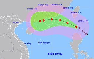 Bão SAOLA giật cấp siêu bão 17, hướng vào Biển Đông