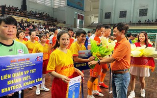 Công đoàn Khatoco tổ chức giải bóng đá nam, nữ với 17 đội bóng