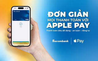 Sacombank chào sân Apple Pay