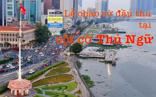 Lễ chào cờ đầu thu tại cột cờ Thủ Ngữ