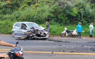 Xe con tông xe dạy lái, 1 thầy giáo tử vong