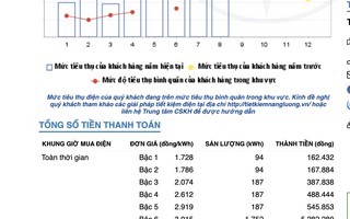 TP HCM: Vì sao tiền điện tháng 8 của một số khách hàng tăng cao?