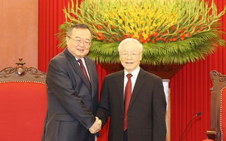 Tổng Bí thư tiếp Trưởng Ban Liên lạc đối ngoại Trung ương Đảng Cộng sản Trung Quốc