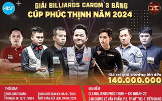 Dàn hảo thủ đua tài Giải Billiards carom 3 băng - Cúp Phúc Thịnh 2024