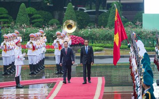 Chủ tịch nước Võ Văn Thưởng chủ trì lễ đón Tổng thống Indonesia Joko Widodo