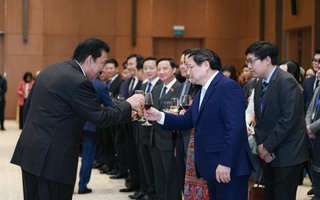 Thủ tướng Phạm Minh Chính và Phu nhân gặp mặt Đoàn Ngoại giao nhân Tết cổ truyền