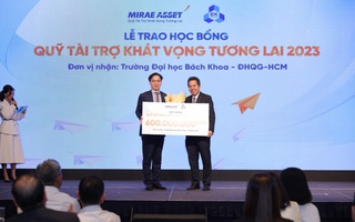 Tập đoàn Mirae Asset tặng học bổng hơn 4 tỉ đồng cho sinh viên