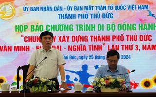 Chương trình đi bộ "Chung tay xây dựng thành phố Thủ Đức văn minh, hiện đại, nghĩa tình" năm 2024