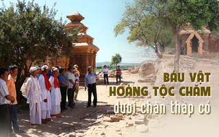 Báu vật hoàng tộc Chăm dưới chân tháp cổ