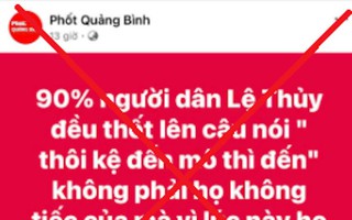 Fanpage "Phốt Quảng Bình" bất ngờ "bay màu" khỏi Facebook