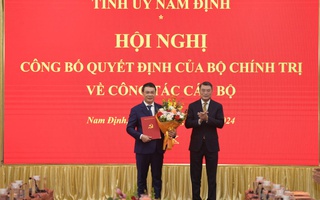 Phó Chánh Văn phòng Trung ương Đảng làm Bí thư Tỉnh ủy Nam Định