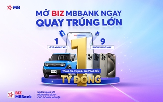 Cơ hội vàng cho doanh nghiệp SME: Mở tài khoản BIZ MBBank, rinh xe VinFast VF3 và iPhone 15 Pro Max