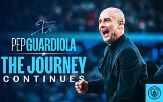 HLV Pep Guardiola chính thức ký gia hạn hợp đồng 2 năm với Man City