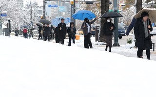 Seoul đang hứng tuyết dày ngày thứ 2, gần gấp đôi "kỷ lục thế kỷ" hôm trước