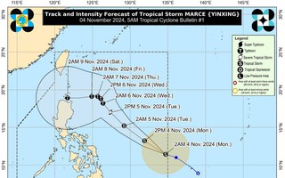 Áp thấp gần Philippines mạnh lên thành bão, có thể thành cuồng phong