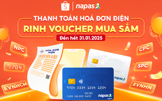 Shopee tặng ngay voucher mua sắm khi thanh toán hóa đơn điện cùng NAPAS