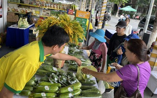 Rau xanh, trứng gà "cháy hàng" trong ngày đầu TP HCM tổ chức bán hàng Tết lưu động