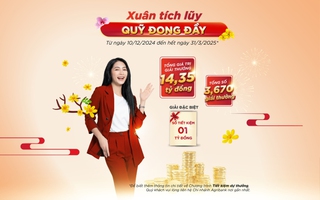 Cơ hội trúng 1 tỉ đồng khi tham gia “Xuân tích lũy - Quỹ đong đầy” của Agribank