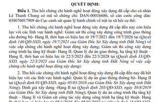 Phó giám đốc xài bằng không hợp pháp xin nghỉ việc