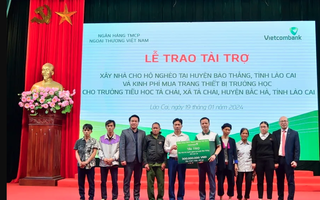 Vietcombank khánh thành nhiều ngôi nhà tặng người nghèo an cư đón Tết