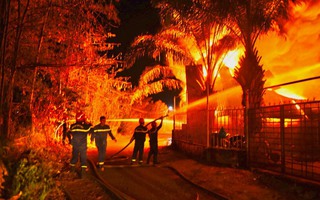 Điều tra vụ cháy lớn trong đêm ở Đồng Nai