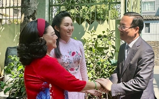 Chủ tịch nước Võ Văn Thưởng thăm và chúc Tết NSND Kim Cương