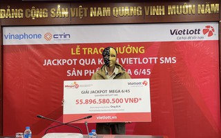 Mua cho vui, một người đàn ông bất ngờ trúng Vietlott hơn 55 tỉ đồng