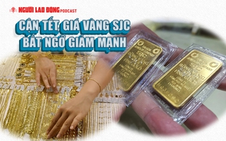 Cận Tết, giá vàng SJC bất ngờ giảm mạnh