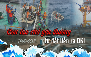 Con tàu chở yêu thương từ đất liền ra DKI