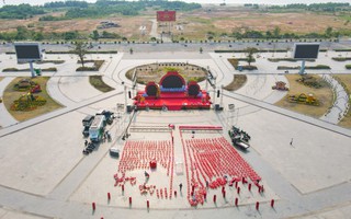 Cận cảnh dàn pháo hoa đêm giao thừa ở Kiên Giang