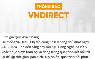 Đến lượt HoSE tạm thời ngắt kết nối giao dịch với Chứng khoán VNDirect