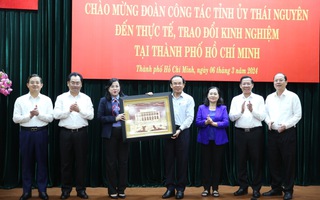 Thành ủy TP HCM tiếp đoàn Tỉnh ủy Thái Nguyên đến trao đổi kinh nghiệm