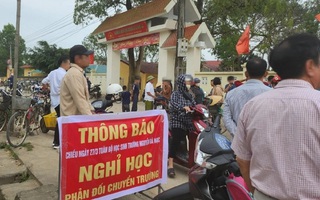 Huyện dừng sáp nhập trường, phụ huynh cho con đi học trở lại