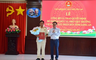 Ông Lê Thành Bông làm Phó Viện trưởng VKSND tỉnh Long An