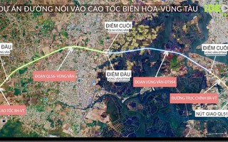 3 dự án thành phần kết nối vào cao tốc Biên Hòa - Vũng Tàu