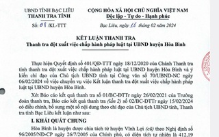 Khởi tố vụ án gây lãng phí cho nhà nước hàng tỉ đồng ở Bạc Liêu