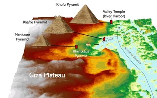 Vệ tinh tiết lộ bí ẩn lớn về cách xây dựng kim tự tháp Ai Cập