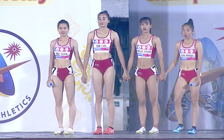 Giành HCV châu Á, tuyển tiếp sức 4x400 m nữ Việt Nam vẫn hụt vé Olympic