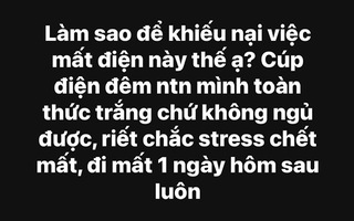 Đang ngủ ngon thì bị cúp điện, người dân bất lực đổ ra đường lúc nửa đêm