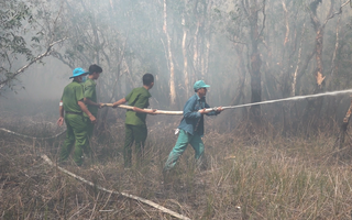 Vụ cháy Vườn Quốc gia Tràm Chim: Có người xâm nhập trái phép