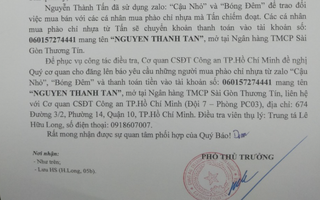 Công an TP HCM tìm người từng mua hàng qua Zalo "Cậu nhỏ"