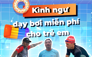 Kình ngư dạy bơi miễn phí cho trẻ em