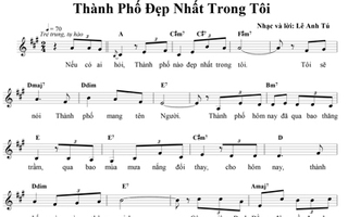 Ấn tượng "Thành phố đẹp nhất trong tôi" của nhạc sĩ Lê Anh Tú