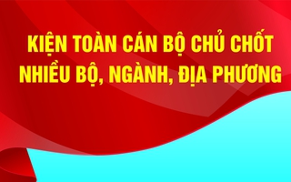 Kiện toàn cán bộ chủ chốt nhiều bộ, ngành, địa phương