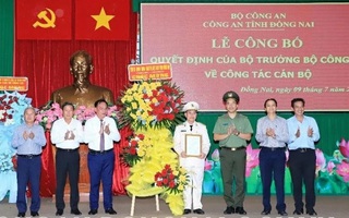 Thượng tá Lê Mạnh Hùng được bổ nhiệm làm Phó giám đốc Công an tỉnh Đồng Nai