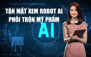 Tận mắt xem robot AI phối trộn mỹ phẩm, tư vấn màu son